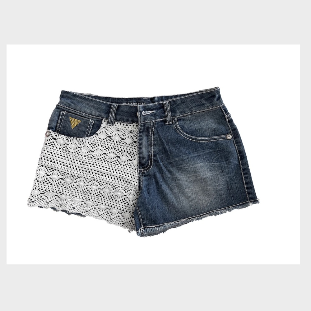 NWT Guess Girls Youth Jean Shorts Size 14